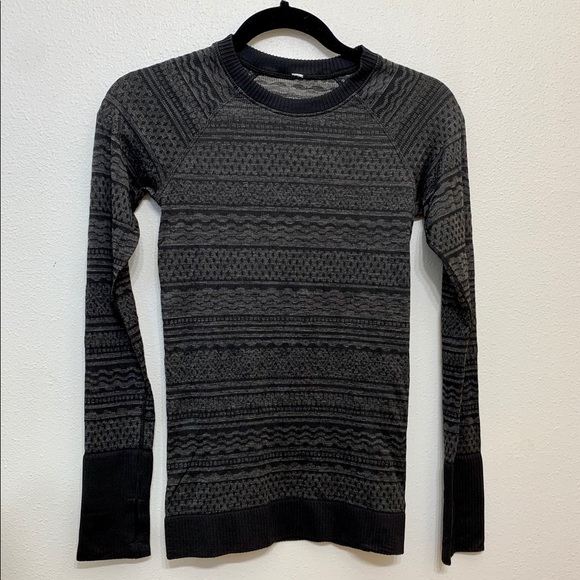 SOLD Lululemon Rest less Pullover Heathered Black - Picture 6 of 8